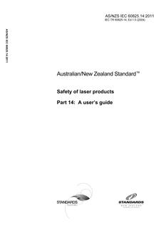 AS/NZS IEC 60825.14:2011