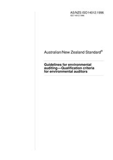 AS/NZS ISO 14012:1996