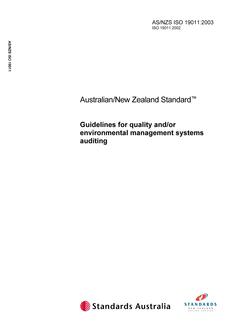 AS/NZS ISO 19011:2003