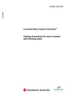 AS/NZS 4020:2002