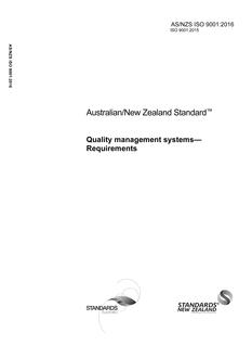 AS/NZS ISO 9001:2016