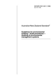 AS/NZS ISO 14011:1996